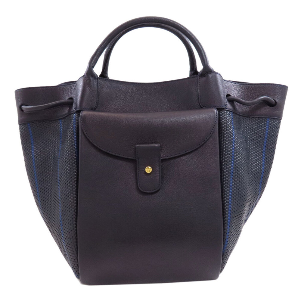 Delvaux Striped Handbag, Calfskin, Women's